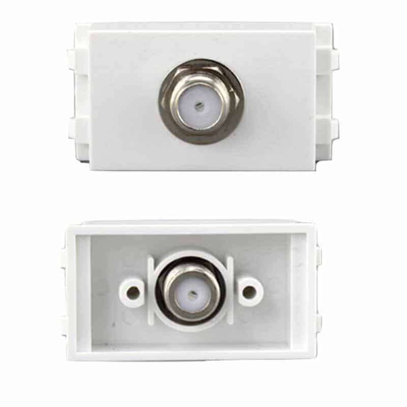 Keystone Insert | F-type Coaxial RF DSTV | HTECH Wall Plate