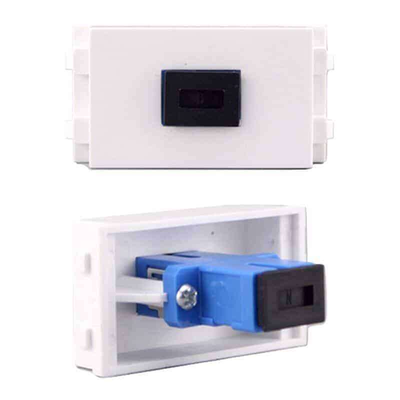 SC Fibre Optic | Keystone Wall Plate Insert | HTECH