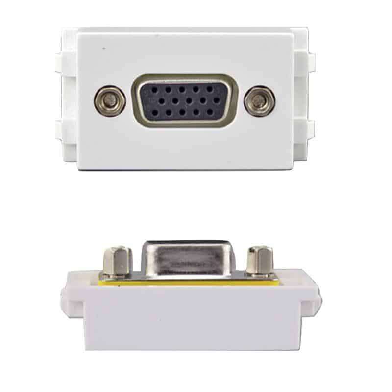 VGA Straight | Keystone Wall Plate Insert | HTECH