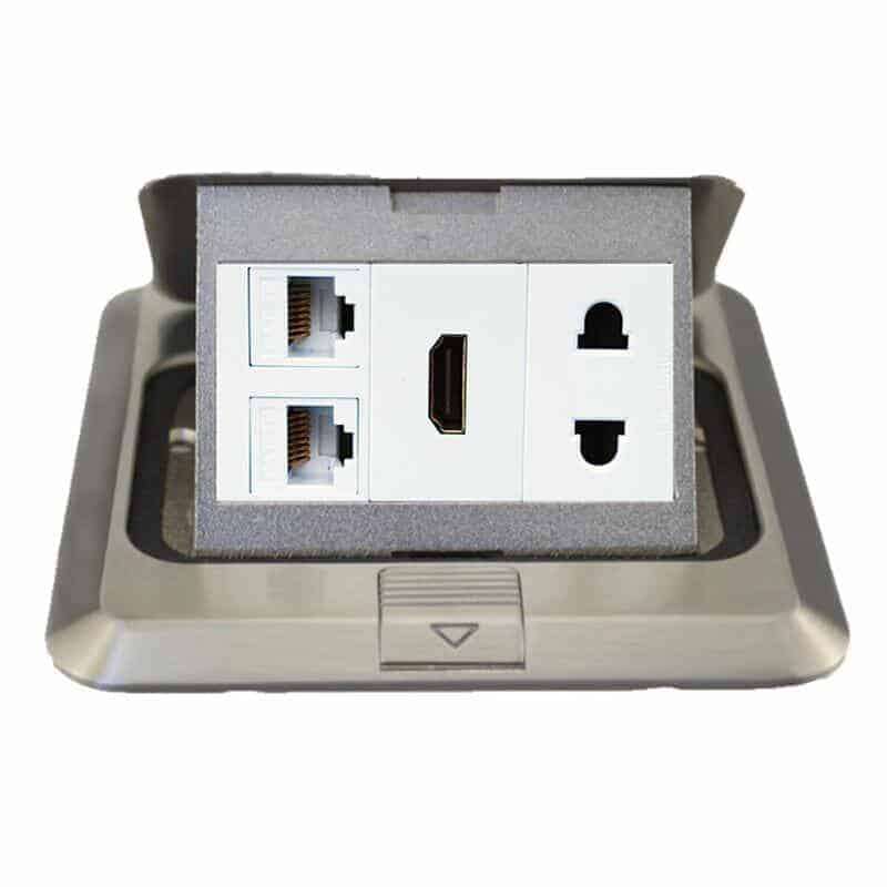 Table or Floor Plate 120 x 120 | 3 Slot Blank | HTECH