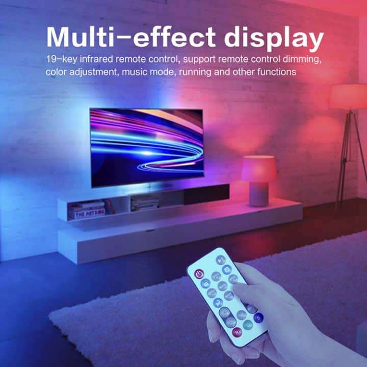 Smart 5m LED Strip Light 5050 RGBIC Wifi + Remote | Tuya Smart Life