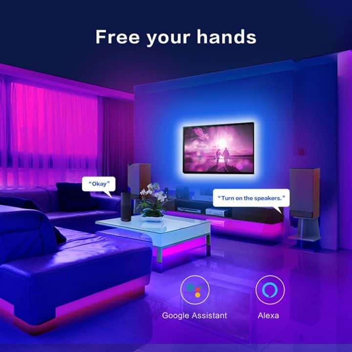 Smart 5m LED Strip Light 5050 RGBIC Wifi + Remote | Tuya Smart Life