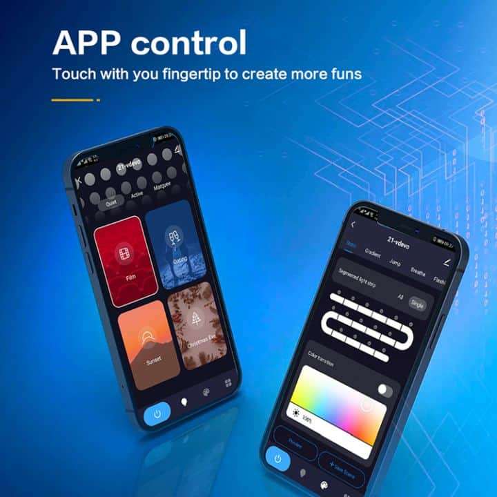 Smart 5m LED Strip Light 5050 RGBIC Wifi + Remote | Tuya Smart Life