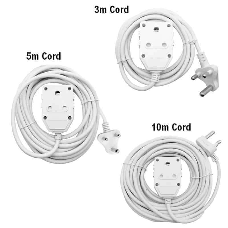 10A Extension Lead with 3 Pin Double Coupler | 3m Cord Lengths
