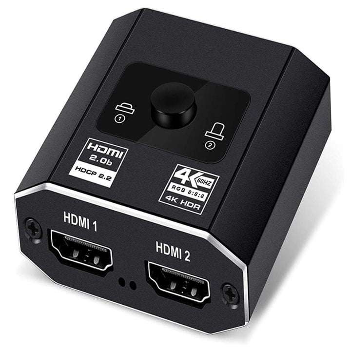 HDMI Bi-Directional Switch (2IN->1OUT) or (1IN->1 of 2OUT), 4K HDCP2.2