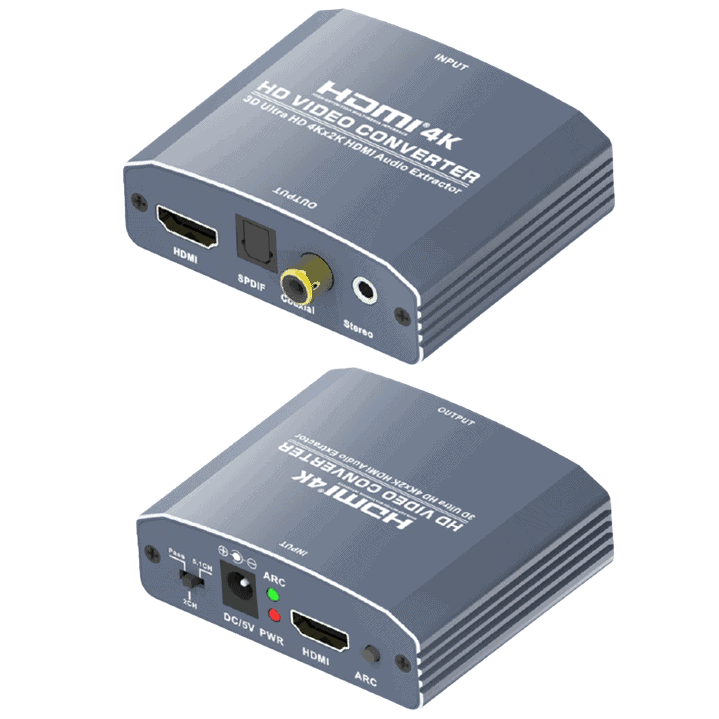 HDMI Audio Extractor, Digital Audio, SPDIF Optical & AV outputs v1.4