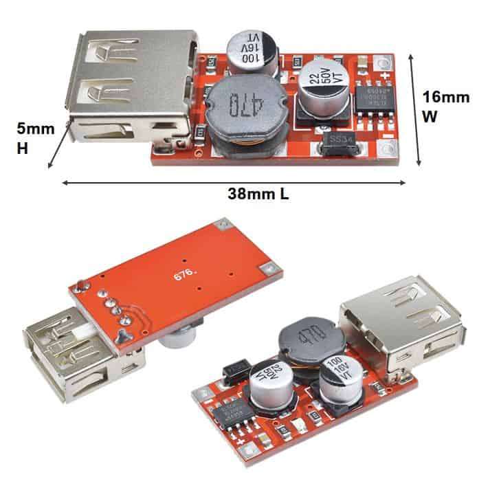 DC-DC Step Down Power PCB | Adjustable 1 -36V 3A Display | XL4015