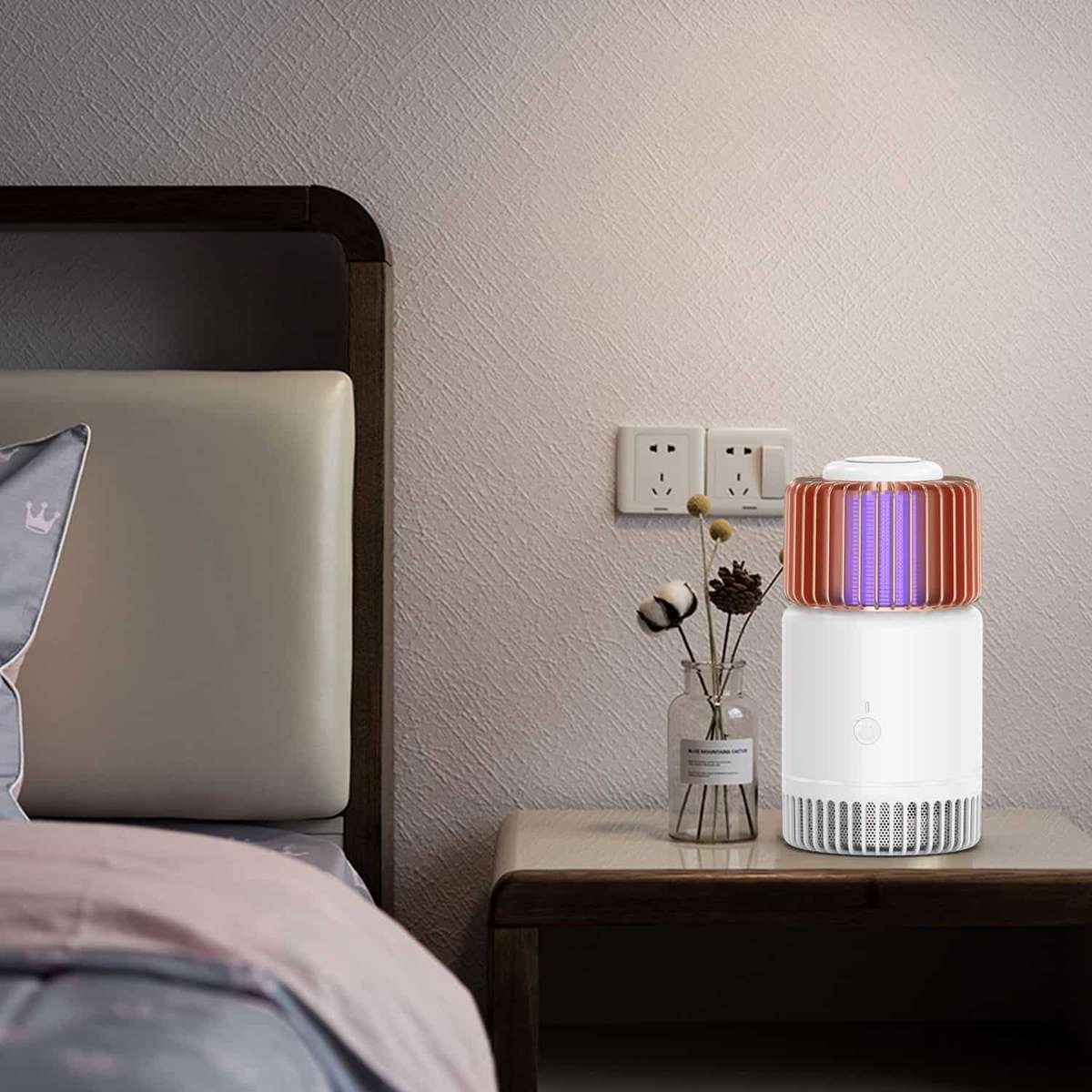 Mosquito Killer Bug Zapper, UV Lamp Trap with CO2 Attractant, Silent , Safe, USB Power