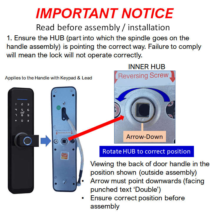 Smart Door Lock, Fingerprint, Card, Key, Code | WiFi Tuya Smart Life