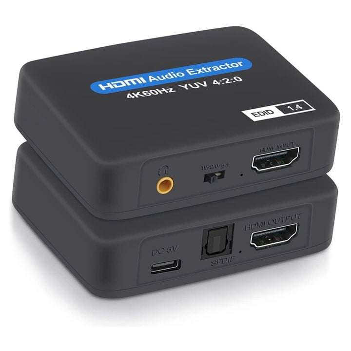 HDMI Audio Extractor 4K DAC | Digital SPDIF Optical | Analogue Stereo