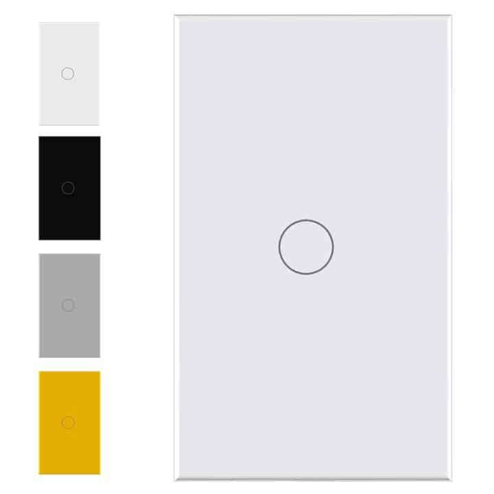 Smart Light Touch Switch, 1 Gang | Dual Mode Neutral + BT | WiFi Tuya Smart Life
