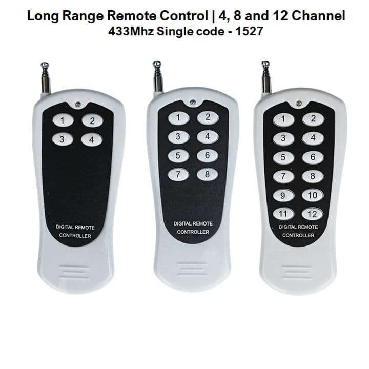 8CH Remote Control for Smart Products with 433Mhz Option | Long Range