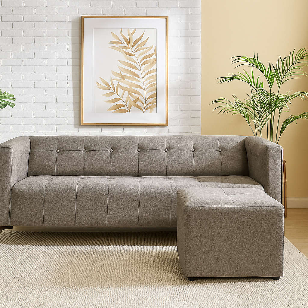 George 3 Seater Sofa - Grey