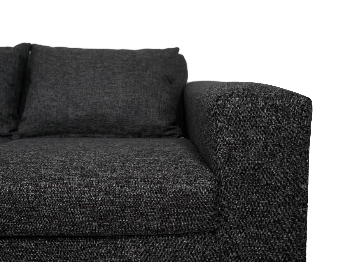 Dimension 2 Seater Couch  Charcoal