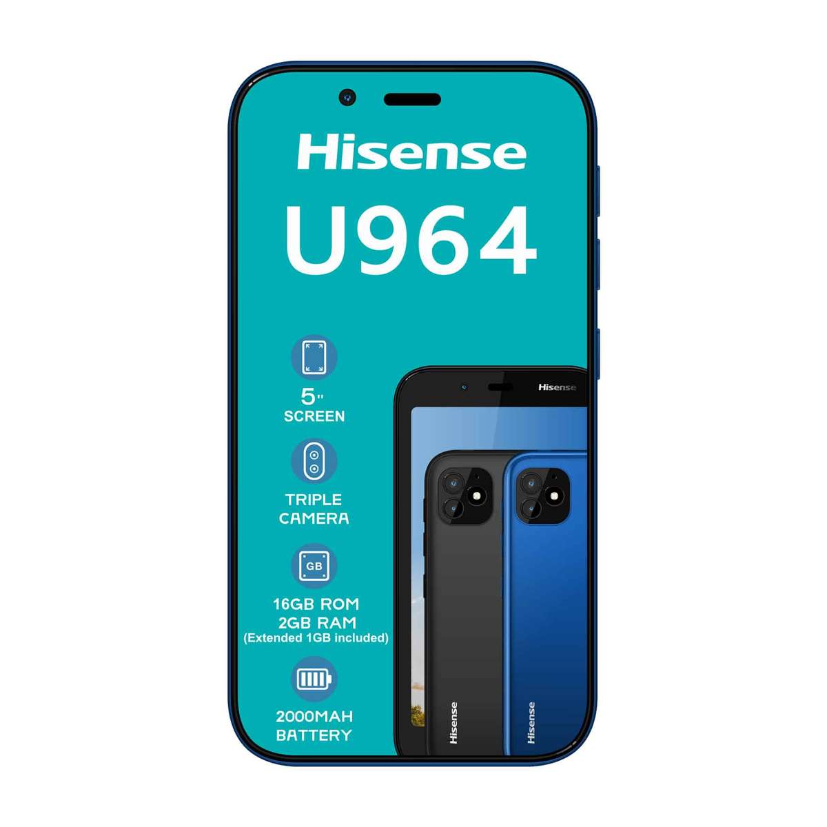 Hisense U964 - LTE DS - Blue (NL)