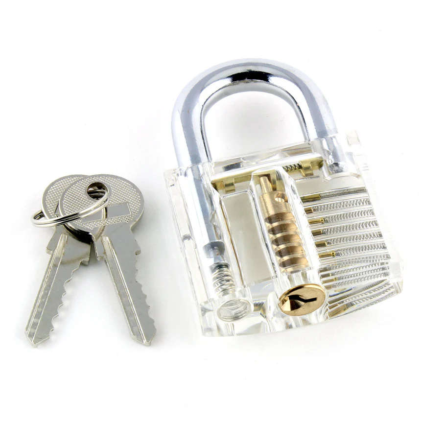 Transparent Practice Padlock