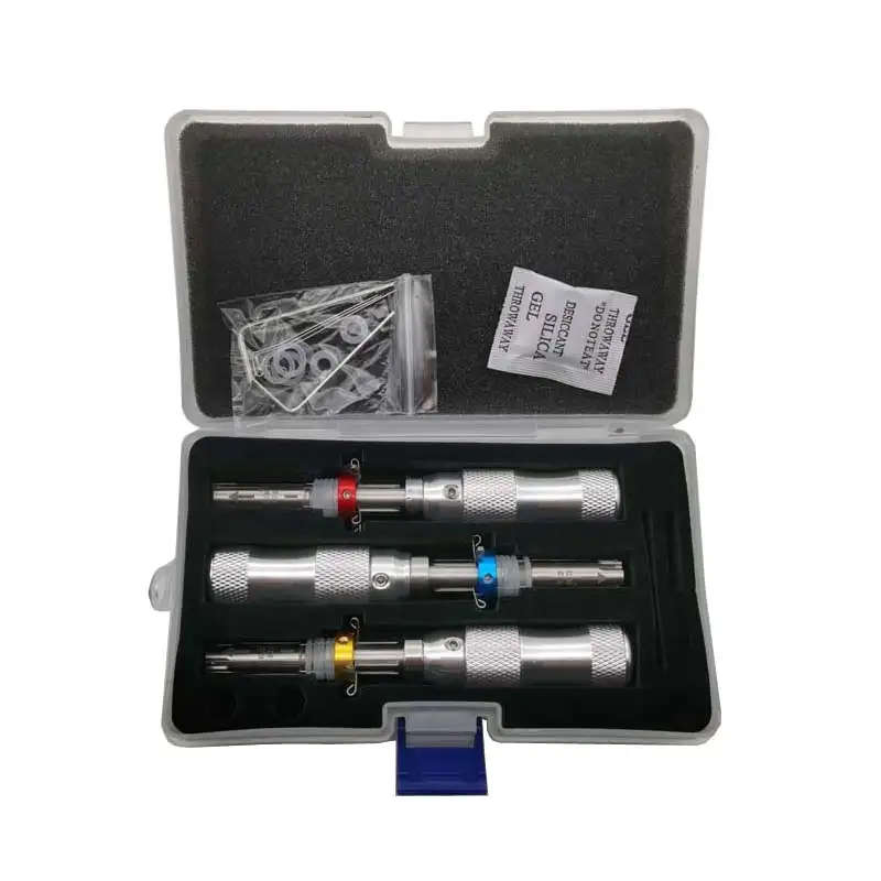3Pcs Tubular 7 Pin Lock impressioning Pick tool set 7.0mm 7.5mm 7.8mm