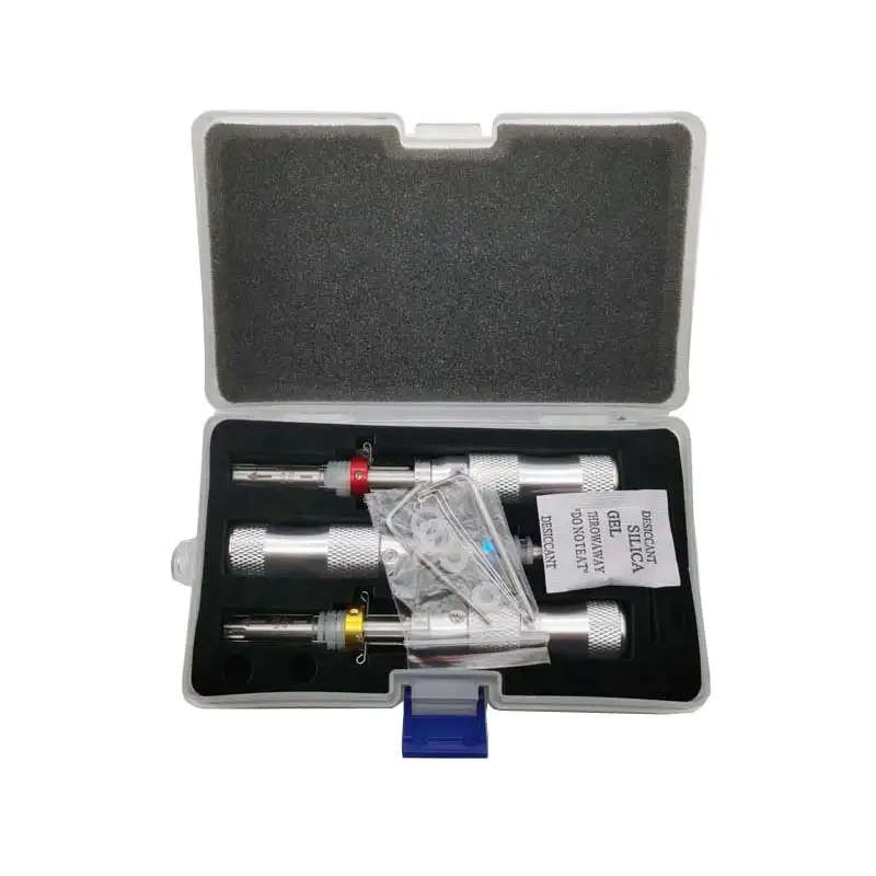 3Pcs Tubular 7 Pin Lock impressioning Pick tool set 7.0mm 7.5mm 7.8mm
