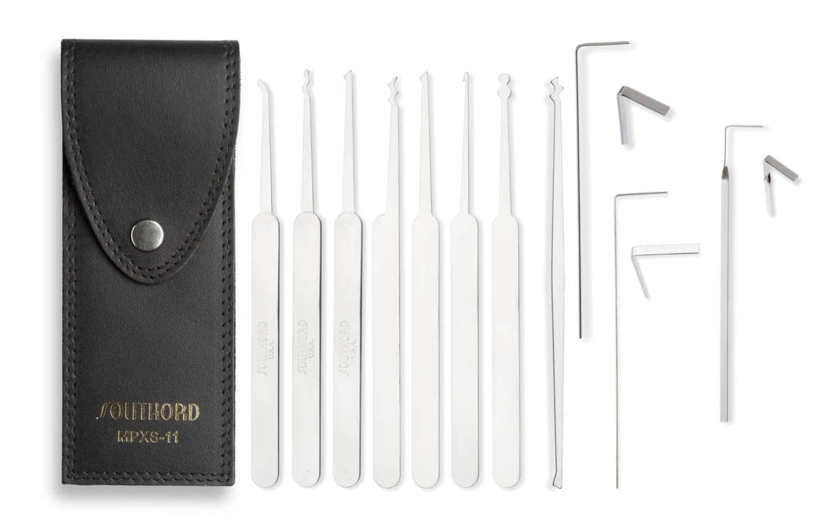 SouthOrd MPXS-11 Eleven Piece Lockpick set with metal handles