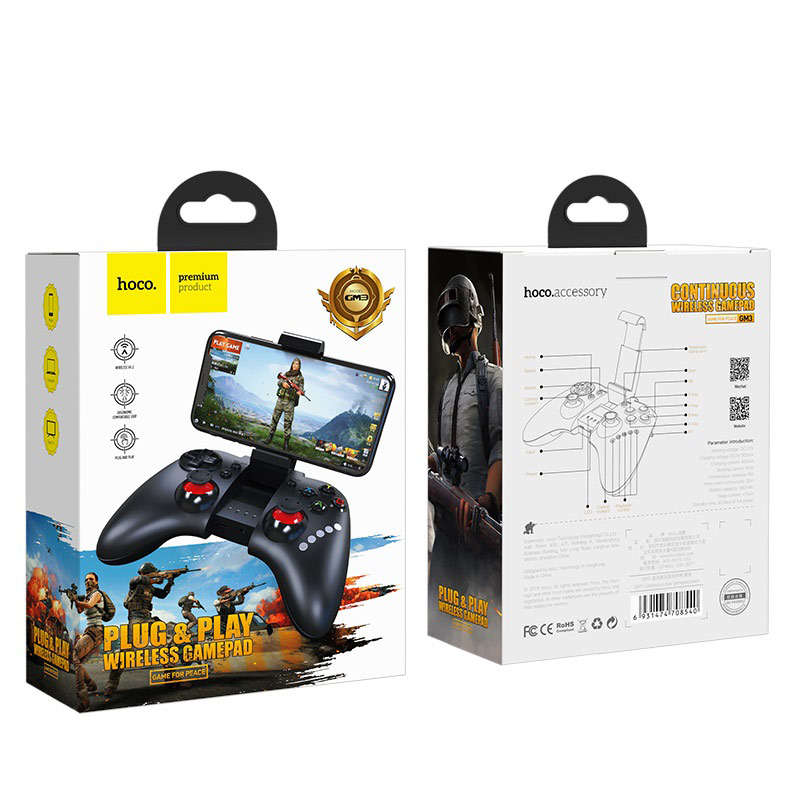 Wireless gamepad GM3 Continuous joystick with phone holder