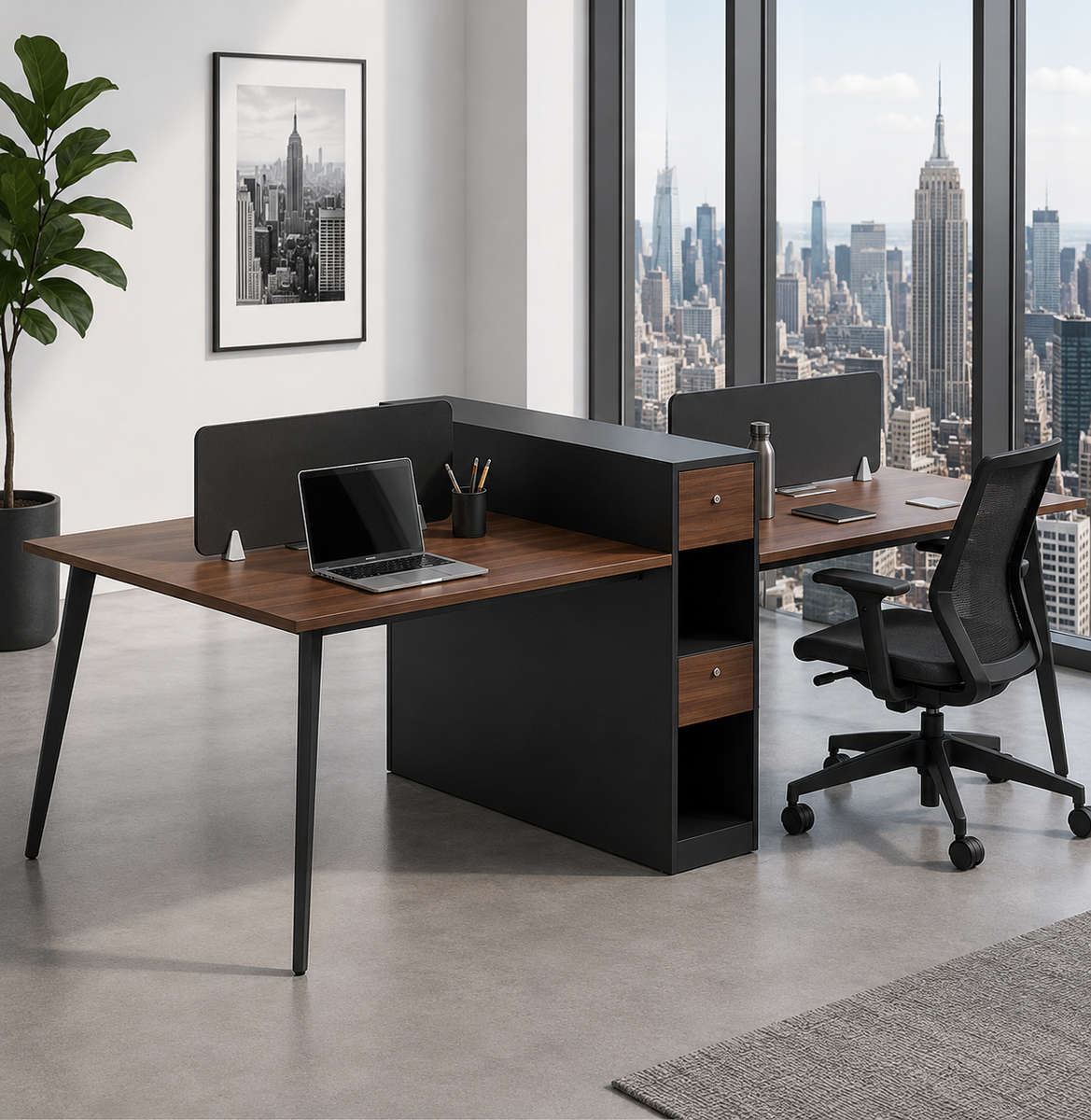 HOD Minova 2.7m 4 Person Executive Workstation
