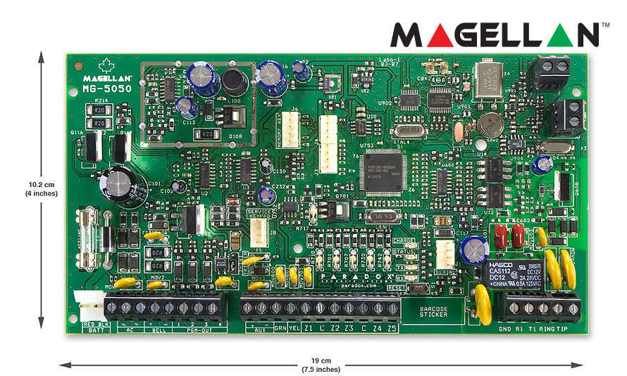 Wireless Home Alarm Kit Paradox MG5050 - K32 LCD, 2xPMD2, 2xREM25 + 2 FREE DCTXP2 2-Zone Door