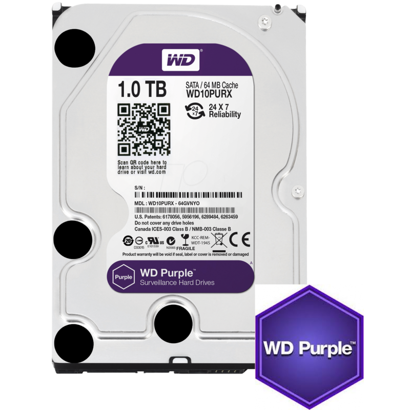 1TB Sata Surveillance Hard Drive Disk 3.5"