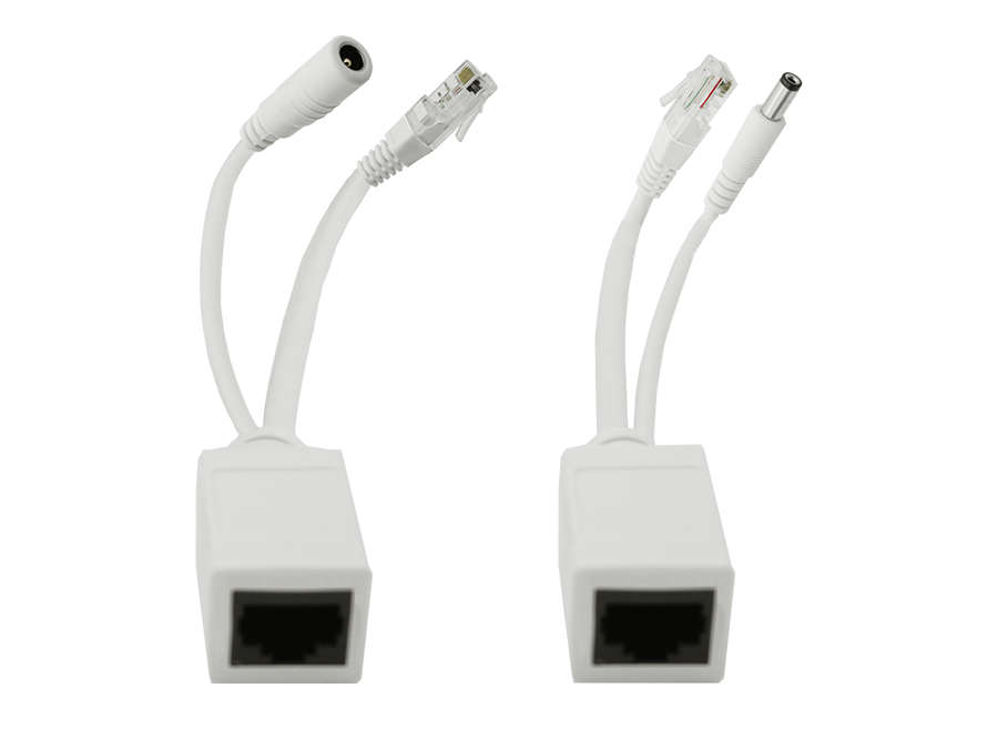 Passive PoE Injector and Splitter Set