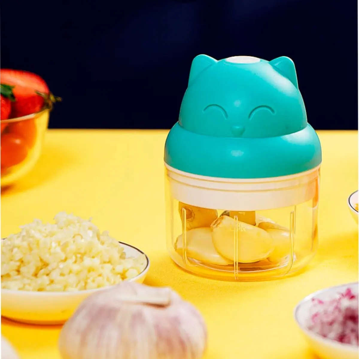 Multipurpose Spice Vegetable And Meat Grinder USB Rechargeable 250mL