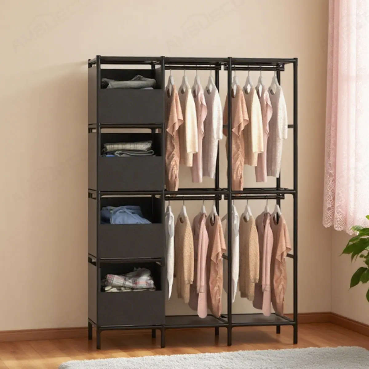 Portable Clothes Organizer Rack