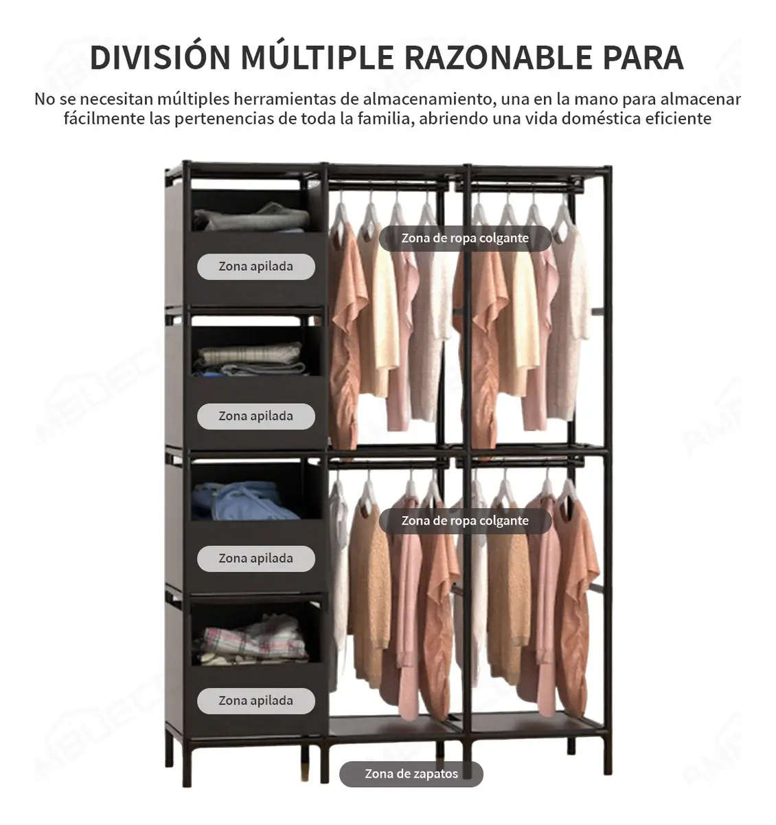 Portable Clothes Organizer Rack