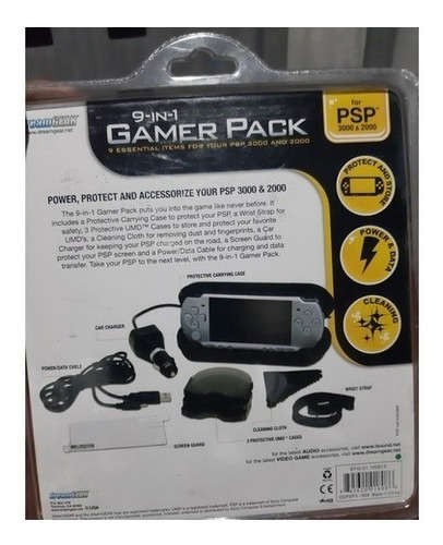 Dreamgear 9-in-1 Gamer Pack for PSP 3000 and 2000 - Open Box