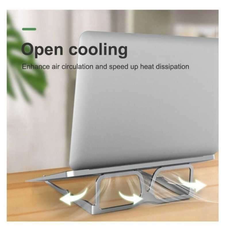 Dmart MacBook Glass Design Foldable Notebook Desk Stand Holder