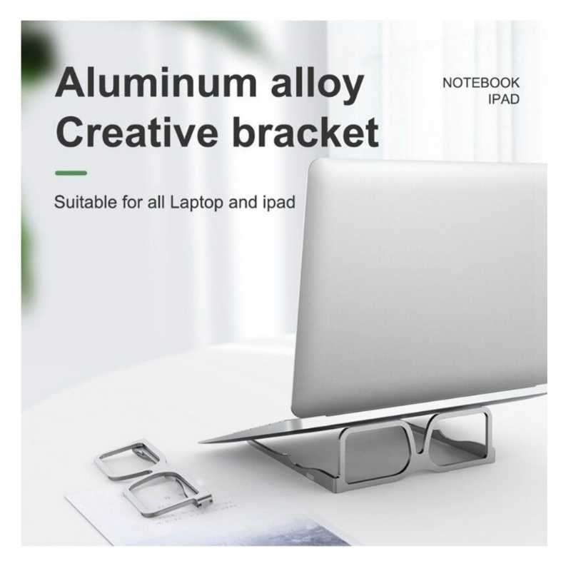 Dmart MacBook Glass Design Foldable Notebook Desk Stand Holder