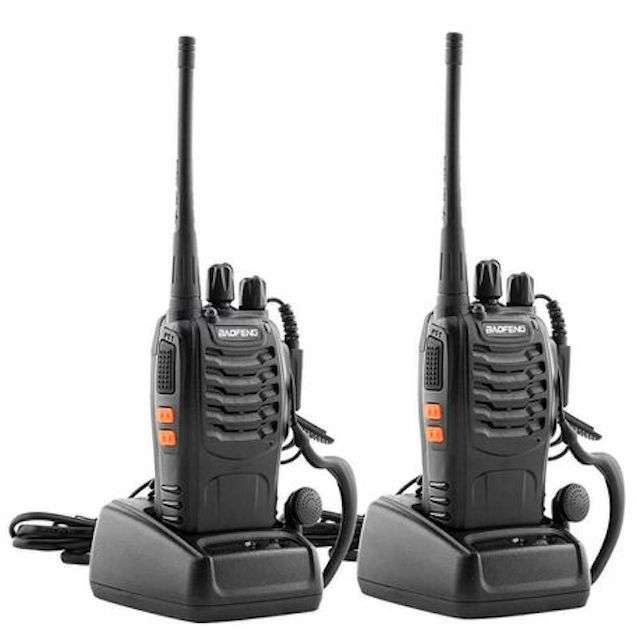 Walkie Talkie Pair Two-Way Radio with Earphone 400-470MHz