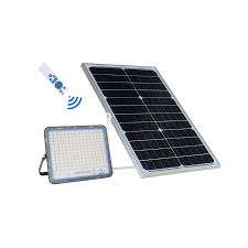 400W Solar Powered LED Flood Light With Panel & Remote- 4 Pack