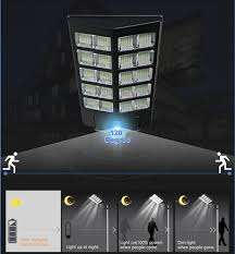 600W Wireless Solar LED Street Light with Sensor and Remote