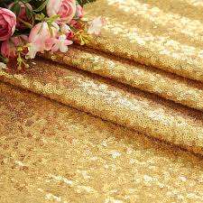 Sequin Table Runner Pack of 2 - Gold