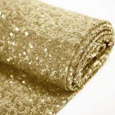 Sequin Table Runner Pack of 2 - Gold