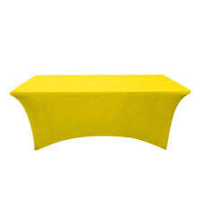 Stretch Trestle Tablecloth - Yellow