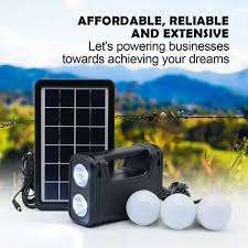 Solar Lighting System Kit (Black)