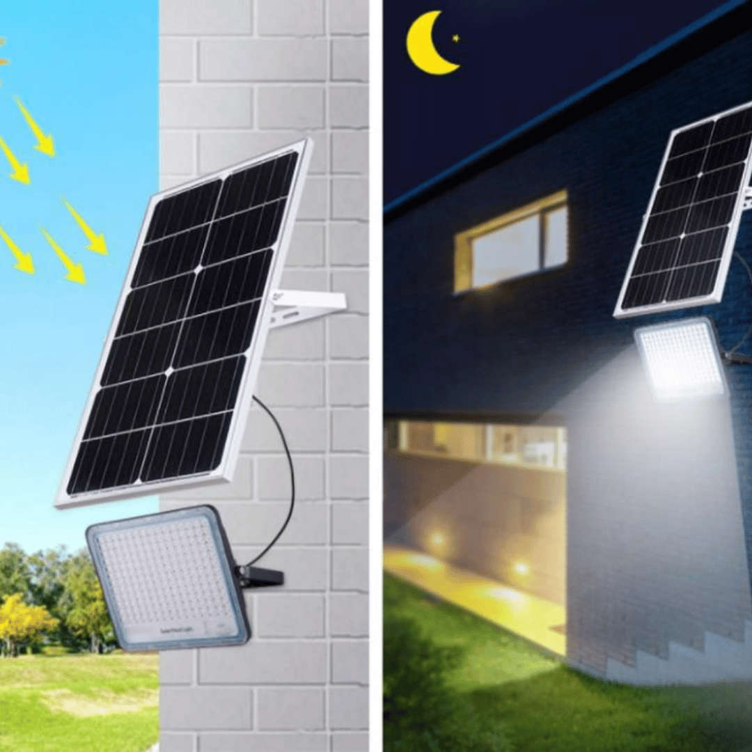 100W Solar Powered LED Flood Light With Remote-IP66
