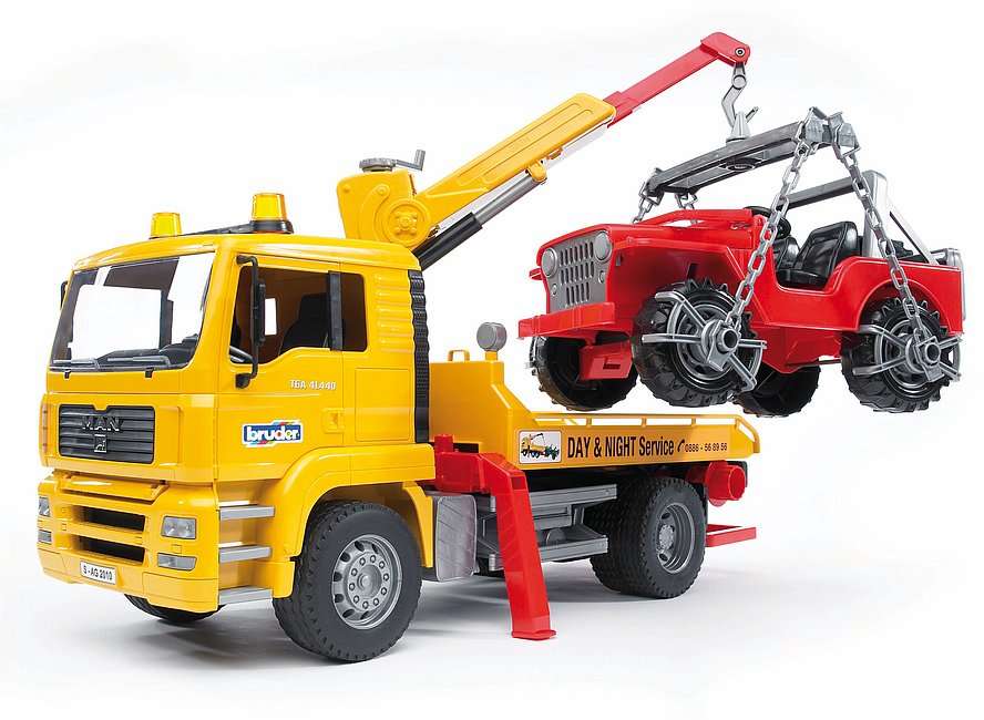 Bruder MAN TGA Breakdown Truck w/Vehicle