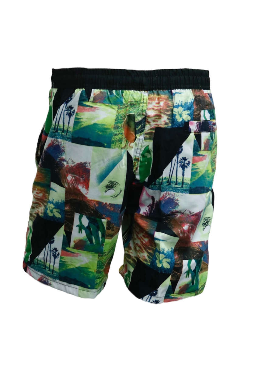 Mens Graphic Print Swim Shorts