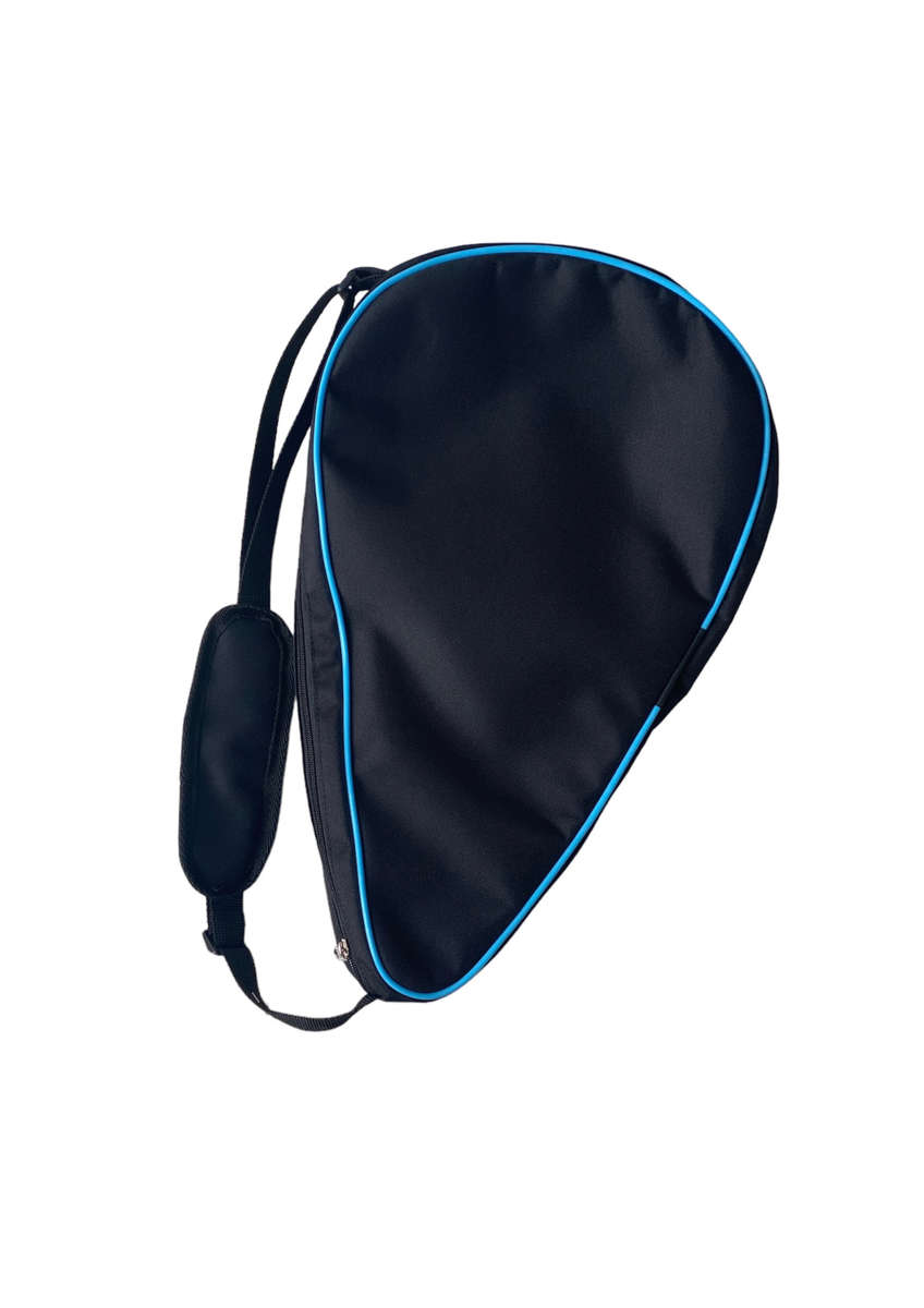 Padel Tennis Racket Cover - Black with Blue Lining
