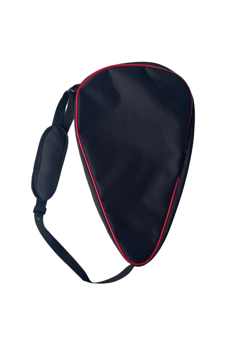 Padel Tennis Racket Cover - Black with Red Lining
