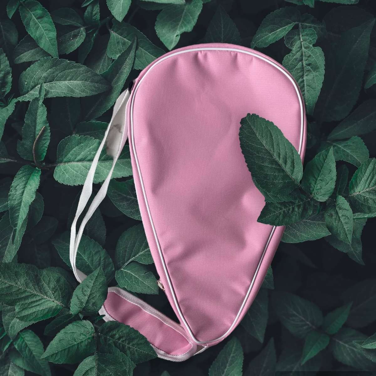 Padel Tennis Racket Cover - Pink with White Lining