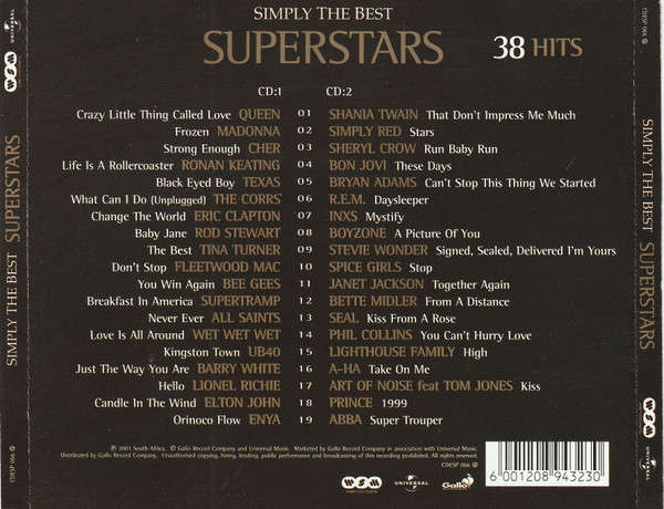 Simply The Best Superstars (Music CD)