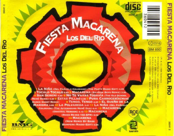Los Del Rio  Fiesta Macarena (Music CD)
