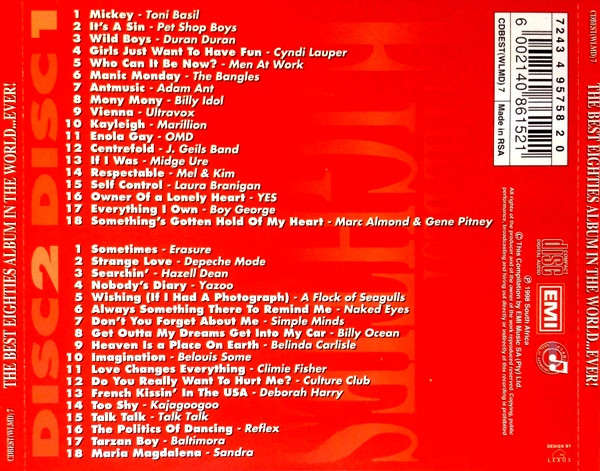 The Best Eighties Album In The World...Ever! (Music CD)